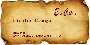 Eichler Csenge névjegykártya